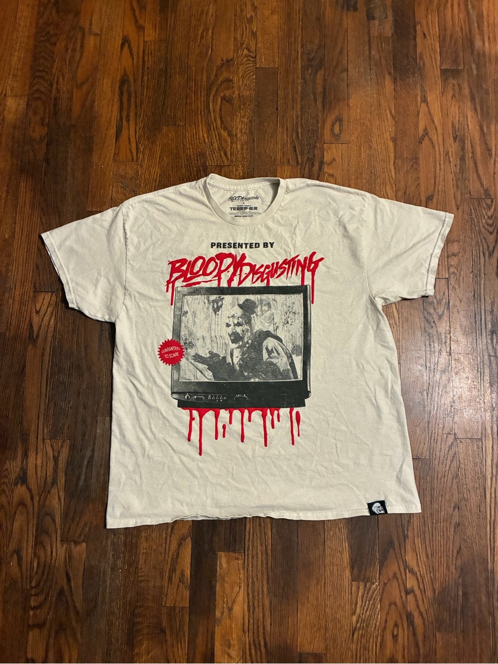 Blood disgusting x terrifier tshirt size XL